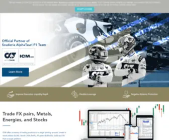 ICM.com(Online Trading Platform) Screenshot