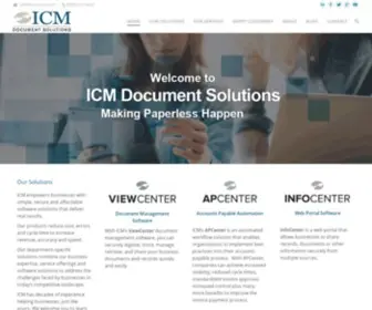 Icmdocs.com(ICM Document Solutions) Screenshot