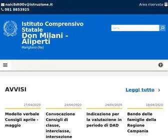 Icmilanialiperti.edu.it(Istituto Comprensivo Statale) Screenshot