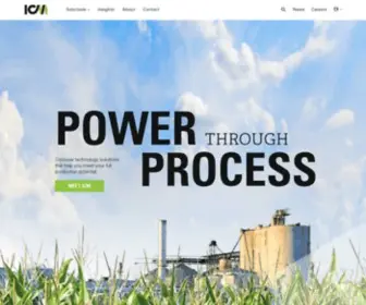 Icminc.com(Separation Technologies and Feed Products) Screenshot