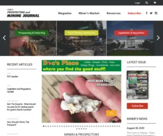 ICMJ.com(ICMJ's Prospecting and Mining Journal) Screenshot
