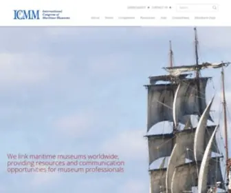 Icmmonline.org(International Congress of Martime Museums) Screenshot