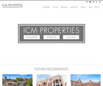 Icmproperties.com(Apartments for Rent) Screenshot