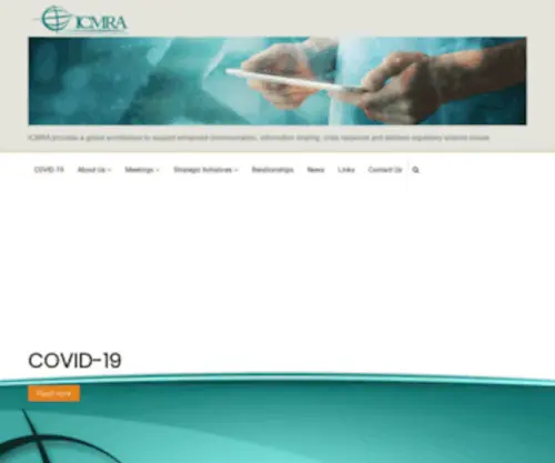 Icmra.info(International Coalition of Medicines Regulatory Authorities (ICMRA)) Screenshot