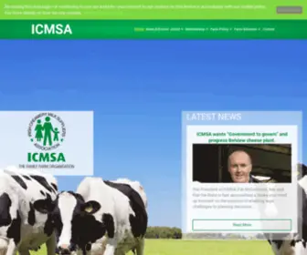 Icmsa.ie(Family Farm Organisation focusing on Solutions) Screenshot