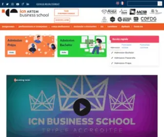 ICN-Artem.com(ICN Business School ARTEM) Screenshot