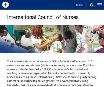 ICN.ch(International Council of Nurses (ICN)) Screenshot