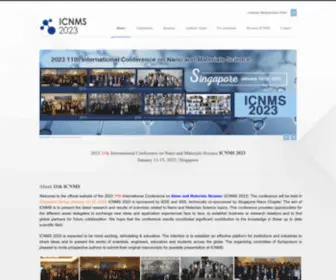 ICNMS.org(11th ICNMS) Screenshot