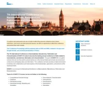 ICNNFC.com(7th International Conference on Nanomaterials) Screenshot