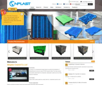 Icnplast.com(China Plastic Pallet) Screenshot