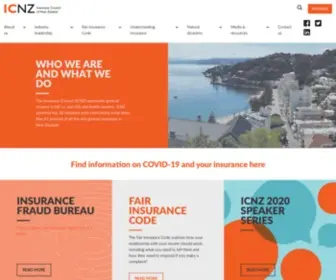 ICNZ.org.nz(Insurance Council of NZ (ICNZ)) Screenshot