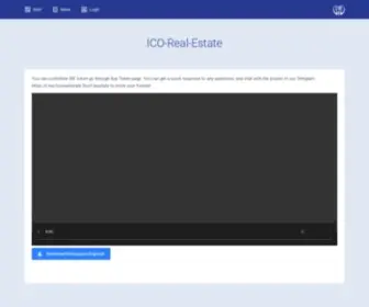 Ico-Real-Estate.com(ICO Real Estate) Screenshot