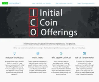 Ico-Tokensale.com(ICO cryptocurrency Token Sale) Screenshot