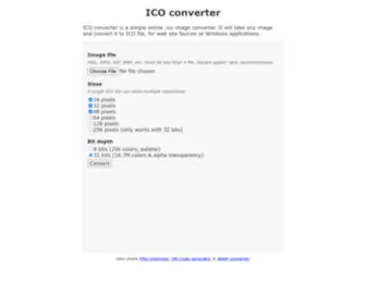 Icoconverter.com(Online ICO converter) Screenshot