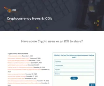 Icoannounce.com(ICO Announce) Screenshot