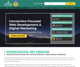 Icoastalnet.com(Intercoastal Net Designs (ICND)) Screenshot