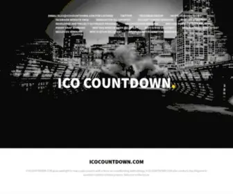Icocountdown.com(Never miss a crowdsale again) Screenshot