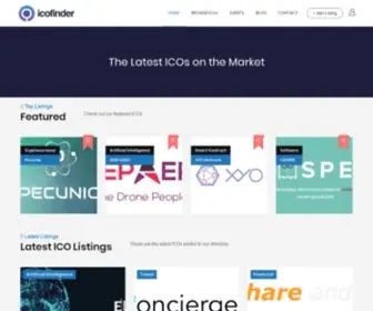 Icofinder.com(Dit domein kan te koop zijn) Screenshot