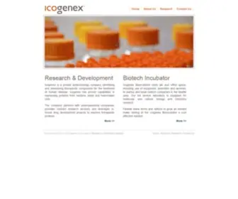 Icogenex.com(Icogenex Corporation) Screenshot