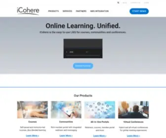 Icohere.com(Solutions for Professional Learning and Collaboration) Screenshot