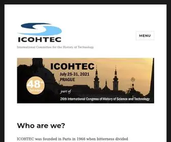 Icohtec.org(International Committee for the History of Technology) Screenshot