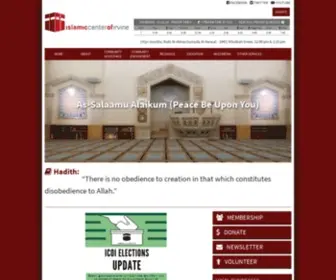 Icoi.net(The Islamic Center of Irvine) Screenshot