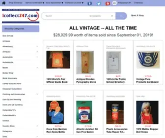 Icollect247.com(Online Vintage Antiques and Collectibles) Screenshot