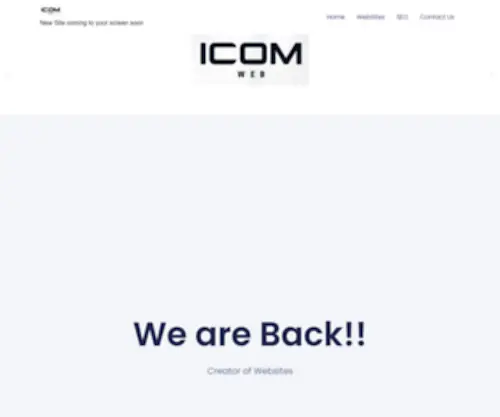 Icom-WEB.com(Web Design Shropshire By tiancom telford) Screenshot