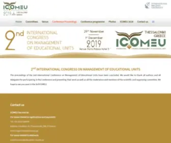 Icomeu.gr(International Conference on Management of Educational Units (ICOMEU)) Screenshot