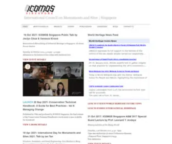 Icomos-SG.org(ICOMOS Singapore) Screenshot