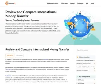 Icomparefx.com(Review & Compare Online Money Transfer Services) Screenshot
