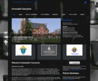 Icomparish.org(Immaculate Conception Catholic Church) Screenshot