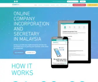 Icomsec.com.my(Incorporation of Company) Screenshot