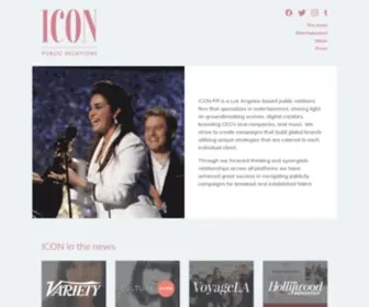 Icon-Publicity.com(Icon Public Relations) Screenshot