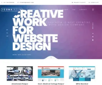Icon4India.com(Web Design in Raipur) Screenshot
