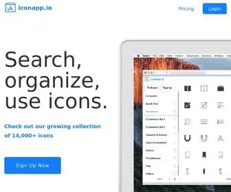 Iconapp.io(Search, organize, use icons) Screenshot