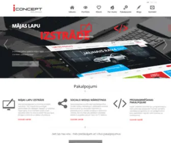Iconcept.lv(Digitālās vides risinājumi tavam uzņēmumam) Screenshot