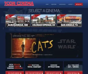 Iconcinemas.com(Visit icon cinemas) Screenshot