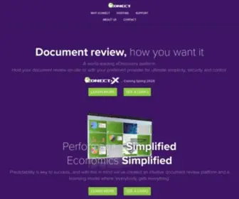 Iconect.com(EDiscovery Legal Review Software and Services) Screenshot