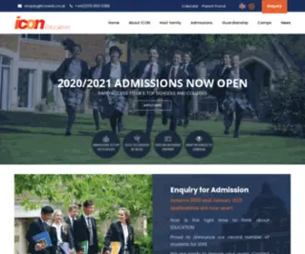 Iconedu.co.uk(UK Education Agents for International Students) Screenshot