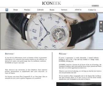 Iconeek.com(Fine vintage and modern watches in Geneva) Screenshot