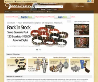 Iconeum.com(Wholesale Supplier Religious Products) Screenshot