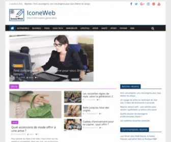 Iconeweb.com(Site d'information généraliste) Screenshot