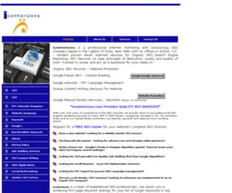 Iconhorizons.com(Offshore SEO Company India) Screenshot