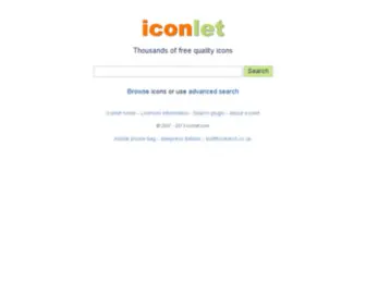 Iconlet.com(Search icons with iconlet) Screenshot