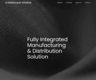 Iconoclaststudio.com(Fully Integrated Manufacturing & Distribution Solution) Screenshot