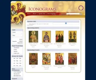 Iconograms.org(Orthodox Icons) Screenshot