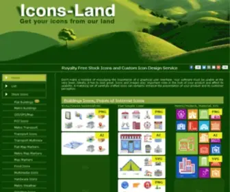Icons-Land.com(Royalty Free Stock Icons and Custom Icon Design Service) Screenshot