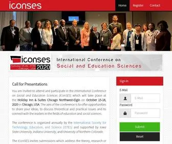 Iconses.net(International Conference on Social and Education Sciences) Screenshot