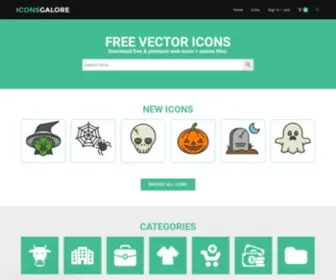 Iconsgalore.com(Free Vector Icons) Screenshot